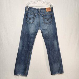 Vintage LEVI'S 555 Hipster Faded Distressed BOOT CUT Jeans Men's Size W 34 L 32.
